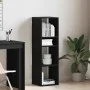 Estantería de madera contrachapada negra 34x31x112 cm de , Librerías y estanterías - Ref: Foro24-860284, Precio: 55,01 €, Des...