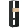Estantería de madera contrachapada negra 34x31x112 cm de , Librerías y estanterías - Ref: Foro24-860284, Precio: 55,01 €, Des...