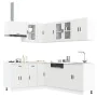 Mueble de cocina Porto blanco 11 piezas madera contrachapada de , Armarios de cocina - Ref: Foro24-3314901, Precio: 723,06 €,...