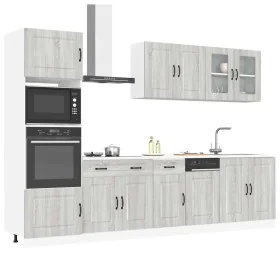 Mueble cocina Kalmar sonoma gris 7 pzas madera contrachapada de , Armarios de cocina - Ref: Foro24-3314737, Precio: 645,23 €,...