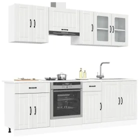 Mueble cocina Kalmar blanco de alto brillo 8 pzas de , Armarios de cocina - Ref: Foro24-3314833, Precio: 588,28 €, Descuento: %