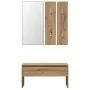 Set de muebles recibidor madera contrachapada roble artesanal by , Benches for halls and storage - Ref: Foro24-3329172, Price...