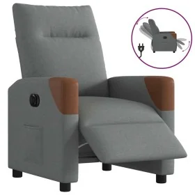 Sillón reclinable eléctrico de tela gris oscuro de , Sillones - Ref: Foro24-3323991, Precio: 251,64 €, Descuento: %