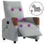 Sillón reclinable de masaje eléctrico tela gris claro by , Armchairs - Ref: Foro24-3323998, Price: 256,57 €, Discount: %