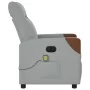 Sillón reclinable de masaje eléctrico tela gris claro by , Armchairs - Ref: Foro24-3323998, Price: 256,57 €, Discount: %