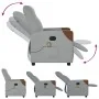 Sillón reclinable de masaje eléctrico tela gris claro by , Armchairs - Ref: Foro24-3323998, Price: 256,57 €, Discount: %