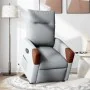 Sillón reclinable elevable de tela gris claro de , Sillones - Ref: Foro24-3324006, Precio: 272,59 €, Descuento: %