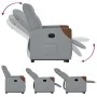 Sillón reclinable elevable de tela gris claro de , Sillones - Ref: Foro24-3324006, Precio: 272,59 €, Descuento: %