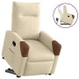 Sillón reclinable elevable de tela color crema de , Sillones - Ref: Foro24-3324010, Precio: 272,86 €, Descuento: %