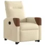 Sillón reclinable elevable de tela color crema de , Sillones - Ref: Foro24-3324010, Precio: 272,86 €, Descuento: %