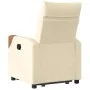 Sillón reclinable elevable de tela color crema de , Sillones - Ref: Foro24-3324010, Precio: 272,86 €, Descuento: %