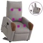 Sillón reclinable de masaje elevable tela gris taupé de , Sillones - Ref: Foro24-3324019, Precio: 289,93 €, Descuento: %