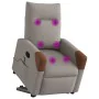 Sillón reclinable de masaje elevable tela gris taupé de , Sillones - Ref: Foro24-3324019, Precio: 289,93 €, Descuento: %