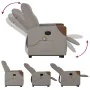 Sillón reclinable de masaje elevable tela gris taupé de , Sillones - Ref: Foro24-3324019, Precio: 289,93 €, Descuento: %