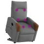Sillón de masaje eléctrico reclinable elevable tela gris oscuro de , Sillones - Ref: Foro24-3324031, Precio: 341,83 €, Descue...