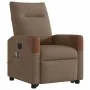 Sillón de masaje eléctrico reclinable elevable tela marrón de , Sillones - Ref: Foro24-3324033, Precio: 353,22 €, Descuento: %