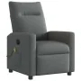 Sillón reclinable de masaje eléctrico tela gris oscuro de , Sillones - Ref: Foro24-3324046, Precio: 257,74 €, Descuento: %