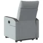 Sillón reclinable elevable de tela gris claro by , Armchairs - Ref: Foro24-3324052, Price: 273,05 €, Discount: %