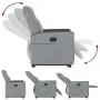 Sillón reclinable elevable de tela gris claro by , Armchairs - Ref: Foro24-3324052, Price: 273,05 €, Discount: %