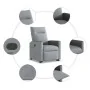 Sillón reclinable elevable de tela gris claro by , Armchairs - Ref: Foro24-3324052, Price: 273,05 €, Discount: %