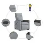 Sillón de masaje reclinable de pie de tela gris claro de , Sillones - Ref: Foro24-3324059, Precio: 289,90 €, Descuento: %