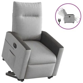 Sillón eléctrico reclinable elevable de tela gris nube von , Sessel - Ref: Foro24-3324065, Preis: 324,68 €, Rabatt: %