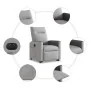 Sillón eléctrico reclinable elevable de tela gris nube de , Sillones - Ref: Foro24-3324065, Precio: 324,68 €, Descuento: %