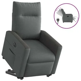 Sillón eléctrico reclinable elevable de tela gris oscuro de , Sillones - Ref: Foro24-3324067, Precio: 324,61 €, Descuento: %