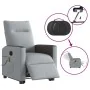 Sillón de masaje eléctrico reclinable elevable tela gris claro de , Sillones - Ref: Foro24-3324073, Precio: 340,68 €, Descuen...