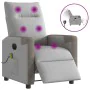 Sillón reclinable de masaje eléctrico tela gris nube de , Sillones - Ref: Foro24-3324084, Precio: 255,75 €, Descuento: %