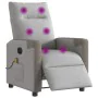 Sillón reclinable de masaje eléctrico tela gris nube de , Sillones - Ref: Foro24-3324084, Precio: 255,75 €, Descuento: %