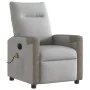 Sillón reclinable de masaje eléctrico tela gris nube de , Sillones - Ref: Foro24-3324084, Precio: 255,75 €, Descuento: %