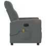 Sillón reclinable de masaje eléctrico tela gris oscuro de , Sillones - Ref: Foro24-3324086, Precio: 254,72 €, Descuento: %