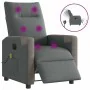 Sillón reclinable de masaje eléctrico tela gris oscuro de , Sillones - Ref: Foro24-3324086, Precio: 254,72 €, Descuento: %