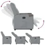 Sillón reclinable elevable de tela gris claro de , Sillones - Ref: Foro24-3324090, Precio: 275,49 €, Descuento: %
