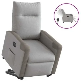 Sillón eléctrico reclinable elevable de tela gris nube de , Sillones - Ref: Foro24-3324099, Precio: 319,78 €, Descuento: %