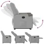 Sillón eléctrico reclinable elevable de tela gris nube de , Sillones - Ref: Foro24-3324099, Precio: 319,78 €, Descuento: %