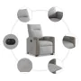 Sillón eléctrico reclinable elevable de tela gris nube de , Sillones - Ref: Foro24-3324099, Precio: 319,78 €, Descuento: %