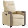 Sillón eléctrico reclinable elevable de tela color crema de , Sillones - Ref: Foro24-3324103, Precio: 324,72 €, Descuento: %