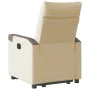 Sillón eléctrico reclinable elevable de tela color crema de , Sillones - Ref: Foro24-3324103, Precio: 324,72 €, Descuento: %