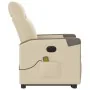 Sillón de masaje eléctrico reclinable elevable tela crema de , Sillones - Ref: Foro24-3324108, Precio: 337,89 €, Descuento: %