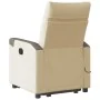 Sillón de masaje eléctrico reclinable elevable tela crema de , Sillones - Ref: Foro24-3324108, Precio: 337,89 €, Descuento: %