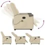 Sillón de masaje eléctrico reclinable elevable tela crema de , Sillones - Ref: Foro24-3324108, Precio: 337,89 €, Descuento: %