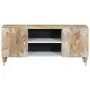 Mueble de TV madera maciza de mango 105x33,5x46 cm de , Almacenamiento para CD y DVD - Ref: Foro24-4018664, Precio: 79,28 €, ...