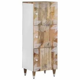Aparador alto madera maciza de mango 40x33,5x110 cm de , Almacenamiento para CD y DVD - Ref: Foro24-4018693, Precio: 116,37 €...