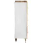 Aparador alto madera maciza de mango 40x33,5x110 cm de , Almacenamiento para CD y DVD - Ref: Foro24-4018693, Precio: 116,37 €...