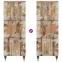Aparador alto madera maciza de mango 40x33,5x110 cm de , Almacenamiento para CD y DVD - Ref: Foro24-4018693, Precio: 116,37 €...