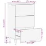 Aparador de madera maciza de mango 40x33,5x75 cm von , CD- und DVD-Speicher - Ref: Foro24-4018687, Preis: 105,67 €, Rabatt: %