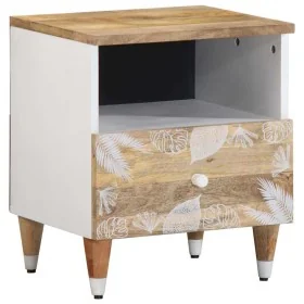 Mesita de noche de madera maciza de mango 40x33x46 cm de , Mesitas de noche - Ref: Foro24-4018670, Precio: 47,55 €, Descuento: %