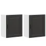 Armarios pared para cocina 2 uds Porto madera ingeniería negra de , Armarios de cocina - Ref: Foro24-854040, Precio: 100,04 €...